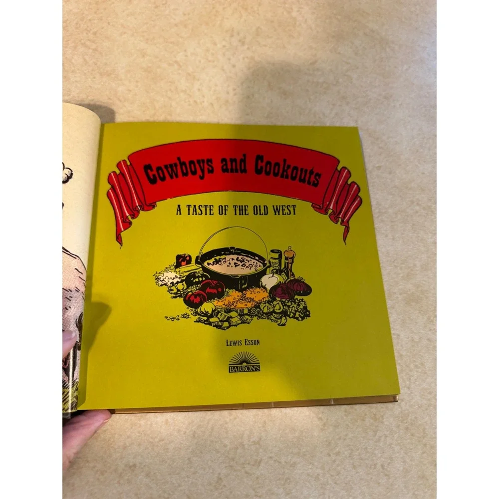 Cowboy Cookbook Tracy Hopkins Hardcover 2003 First Edition Western Recipes
